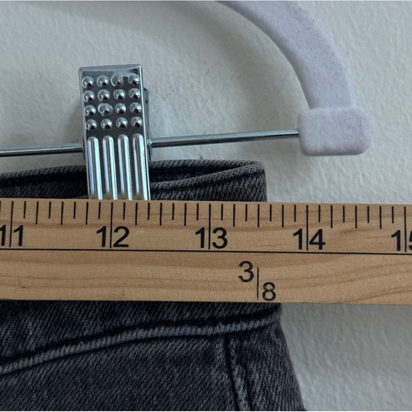 Madewell The Perfect Vintage Straight Jean Size 25 Petite Black Gray wash - Picture 7 of 10